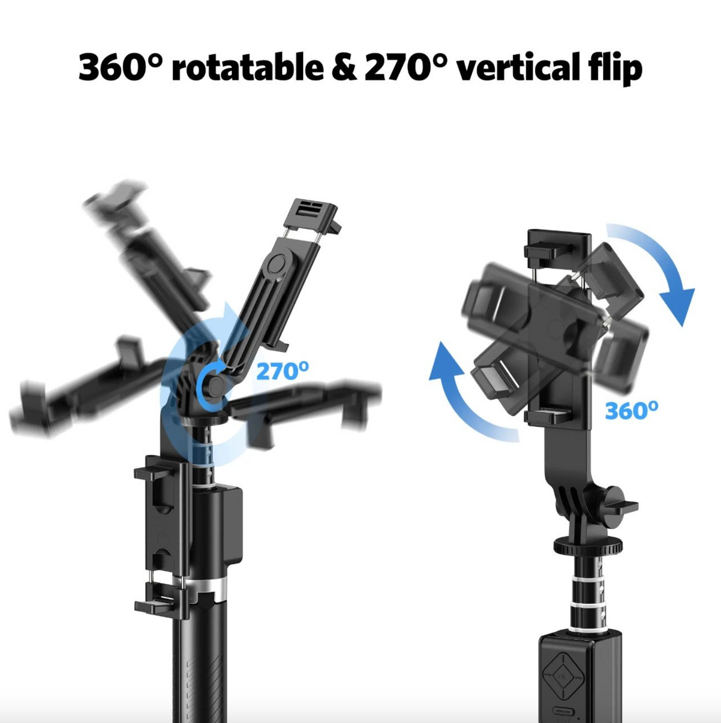 3-in-1 Selfie Stick Tripod with Dual Fill Light & Wireless Remote – Extendable, Portable & Adjustable Phone Stand